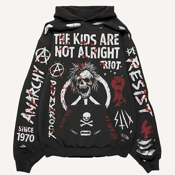 Fashion Casual Printed Polyester Sweater