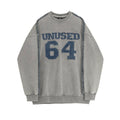 Letter-Embroidered Crew-Neck Sweatshirt For Men