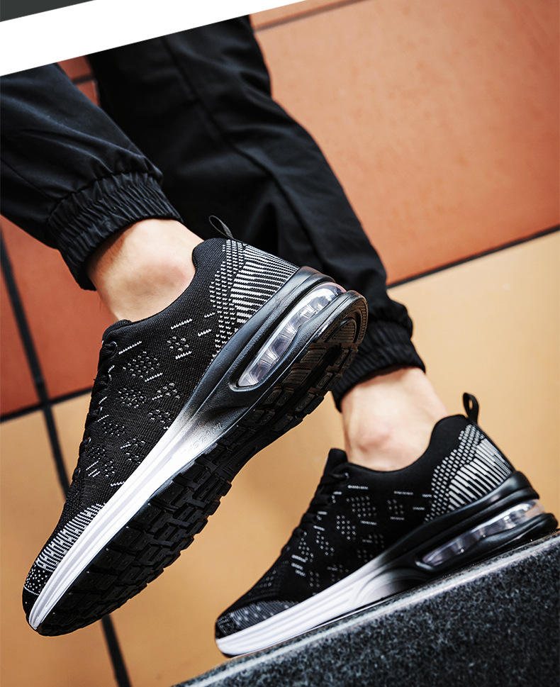 PU Air Cushion Sole Men’s Sports Sneakers