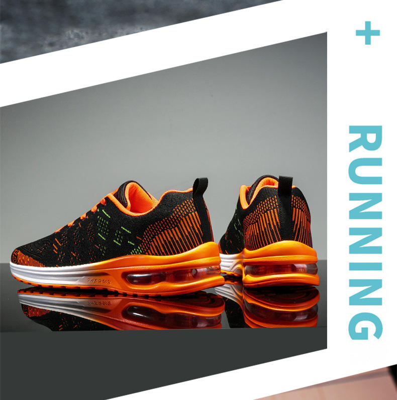 PU Air Cushion Sole Men’s Sports Sneakers