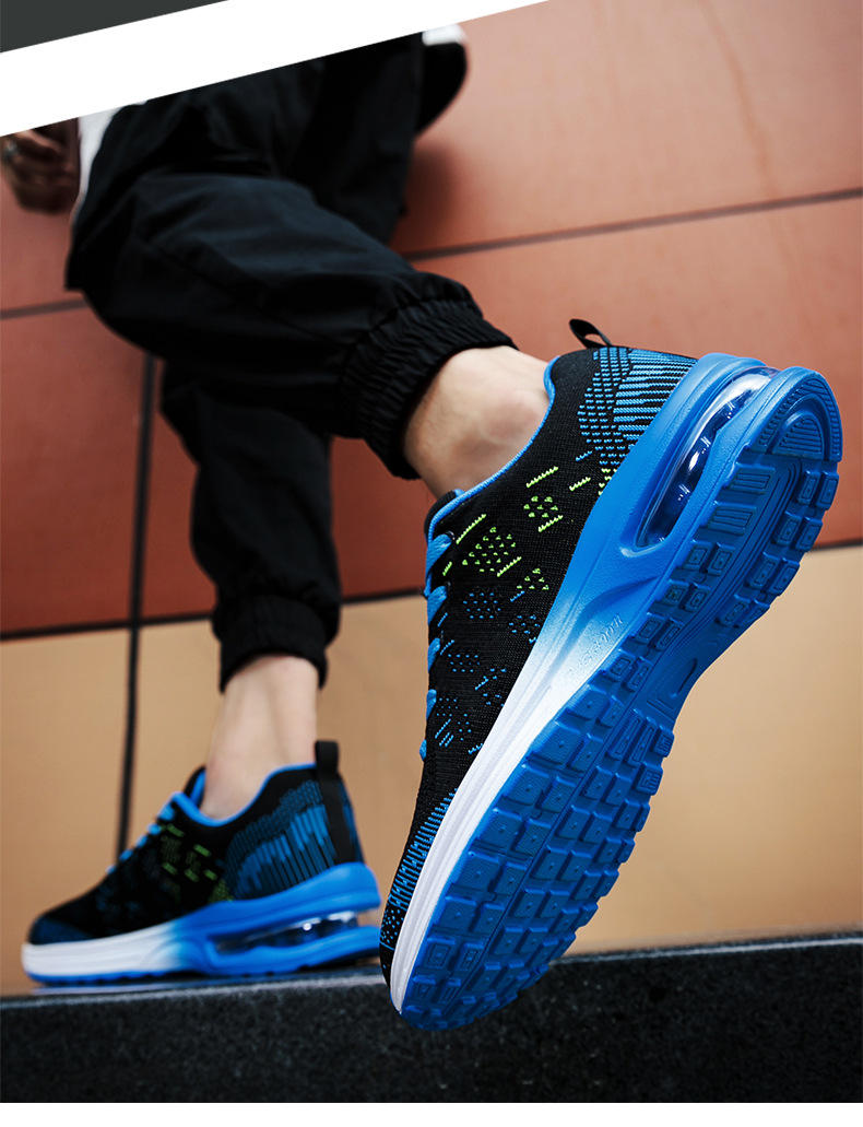 PU Air Cushion Sole Men’s Sports Sneakers